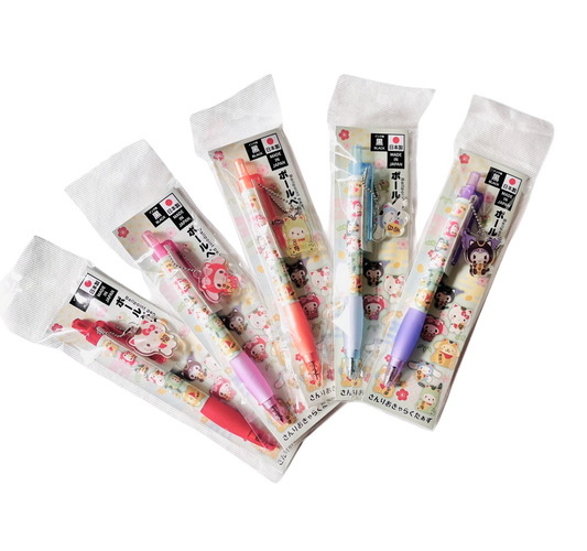 Sanrio pen with acrylic charm Pochacco/Cinnamoroll