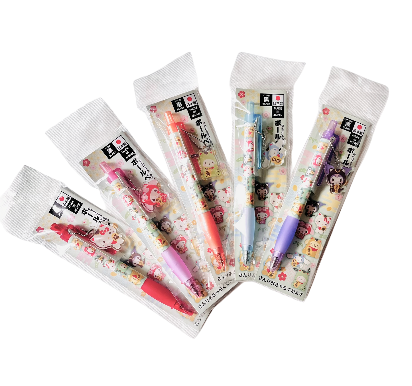 Sanrio pen with acrylic charm Pochacco/Cinnamoroll