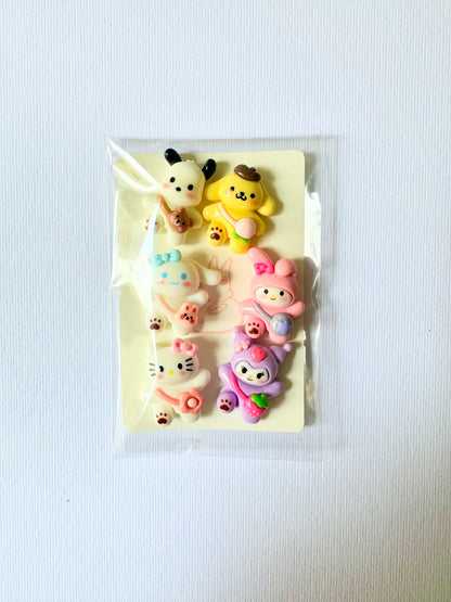 Jibitz/Cartoon Charms Set 6pz - Full Body Walking