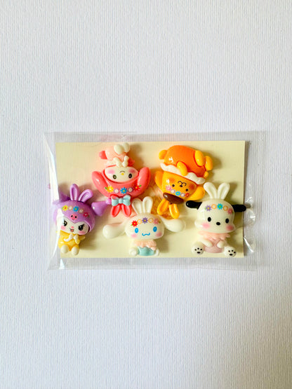 Jibitz/CartoonCharms Set 5pz - Yoga